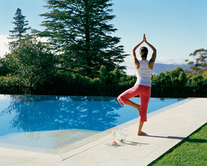 Lilianfels Blue Mountains Resort And Spa Pic 3 - Yoga by the Pool