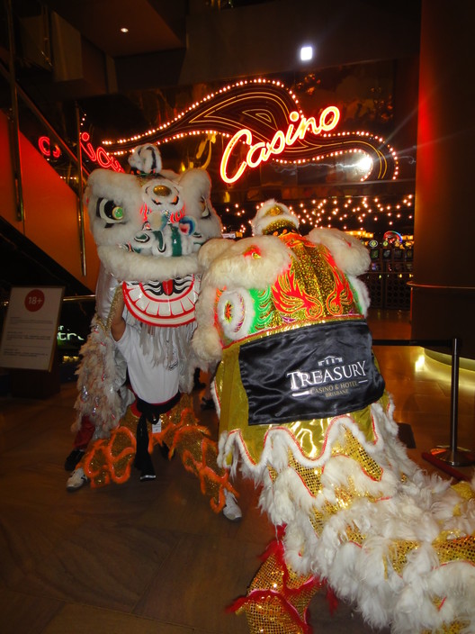 Tom Lo Kung Fu Pic 1 - CNY Lion Dance at the Gold Coast Casino