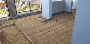 Perth Concrete Service Pic 4 - Alfresco ready for concrete pour