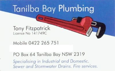 Tanilba Bay Plumbing Pic 2 - Business Card