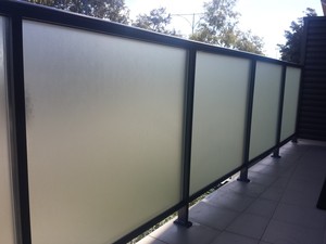 Joy Window Tinting Pic 2 - Frosted Balustrade Glasses