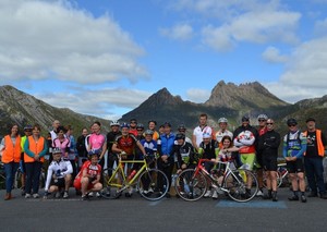 Nic's Cradle Challenge Inc. Pic 4 - Riders at Cradle Mountain in 2014