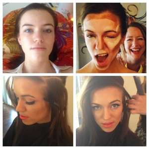 Ego Brows and Beauty Pic 3 - Preparation Behind the Scenes Brows and Makeup by Laura McBride