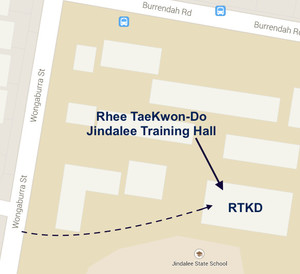 Rhee Taekwondo Jindalee Pic 2 - Map of Jindalee Hall