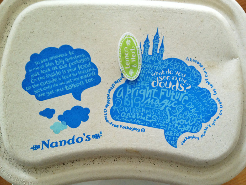 Nando's Pic 2 - Environmentally friendly packaging