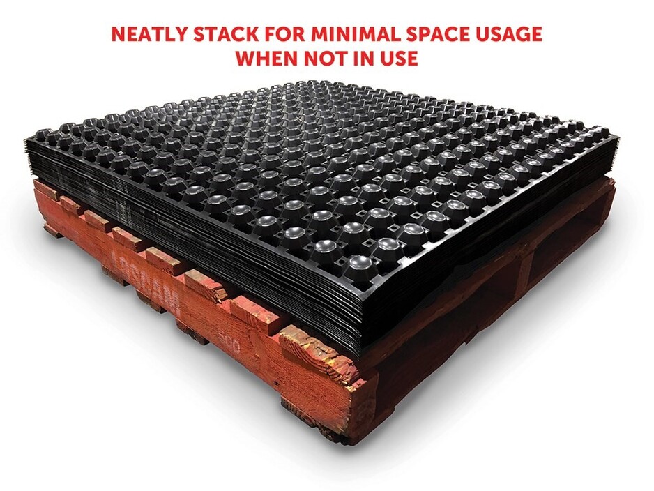 Pallet Freezer Spacers Pic 1 - A stack of highquality pallet freezer spacers ideal for freezer pallets and temperaturesensitive storage