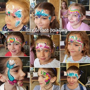 Face to face painting and balloon twisting by Mandy Pic 2