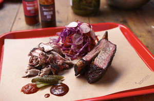 Ironbark BBQ Pic 4 - Scrumptious salads and sides with smoked beef ribs