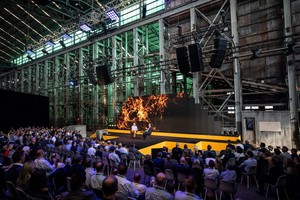 Audio Visual Events Pic 4 - AVE provide db Audiotechnik Line Arrays and Unilumin LED Screen for the Future Realised 2018 event at Cockatoo Island Sydney