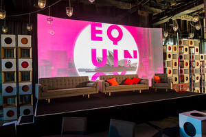 Audio Visual Events Pic 5 - AVE provide 26mm pitch Curved Unilumin LED Screen for Fjord Equinox event at View By Sydney