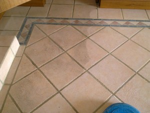 Adam's Carpet Cleaning.. Pic 4 - Tile Cleaning Before and After