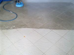 Adam's Carpet Cleaning.. Pic 3 - Tile Cleaning Before and After