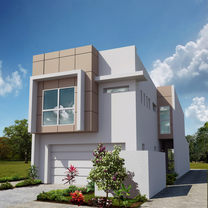 3D House Pic 1 - 3D Render of a house to be build in Maroochydore