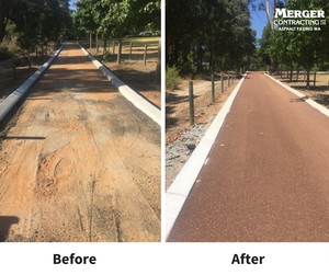 Merger Contracting Pty Ltd Pic 5 - Long Asphalt Driveways