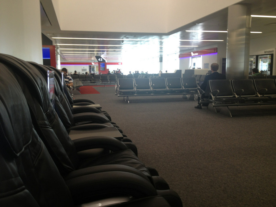 Sydney Airport Domestic Terminal Pic 2 - Massage chairs at gate