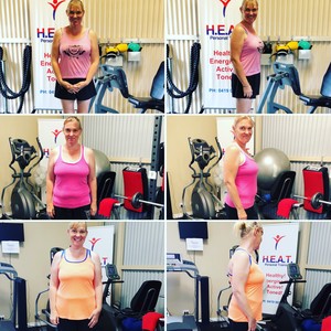 H.E.A.T. Personal Training & Weight Management Pic 4 - Before and after progress over 3 months