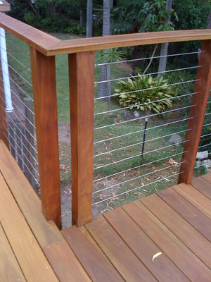 Richard Tudor Building Services Pic 4 - avoca ss and timber balustrade