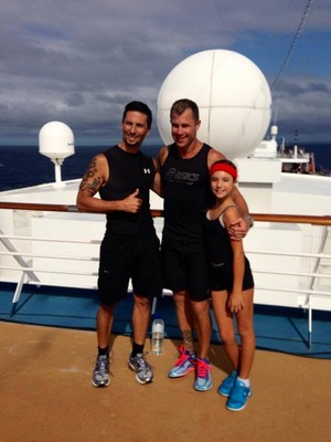 Lift 4 Life Personal Training Studio Pic 2 - Me Shannon Ponton doing Carnival Cruise Lines bootcamp