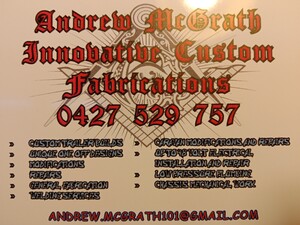 Andrew Mcgrath Innovative Custom Fabrications Pic 2