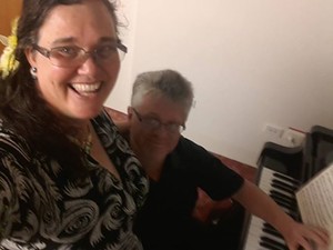 Louise Winton Sings Pic 5 - Preparing For My Next CD With My Pianist