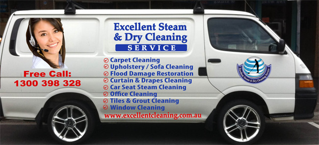 Excellent Steam & Dry Cleaning Service Pic 1 - carpet cleaning van