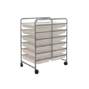 Page Furnishers Pic 4 - SF 124 Mobile Tray Storage Trolley