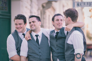 Crosbie Photography Pic 5 - A vintage look to these boys wedding suits in Fremantle