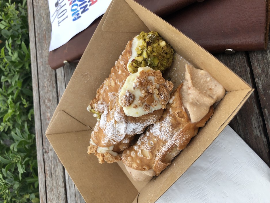 The Ettalong Bakery Pic 1 - I saw on the Sas Instagram page that they were open until 730pm After dinner at Yusu we snuck around for a cheeky dessert cannoli 3 for 12 for these lovingly handcrafted beauties Definitely coming back to try the pizza