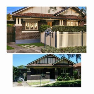 Bellascape Landscaping Pic 2 - Front Picket Fence Hedge and Garden before and after pictures