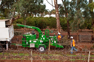 Riverland High Works Pic 4 - Chipping of tree waste for reuse as mulch on your garden