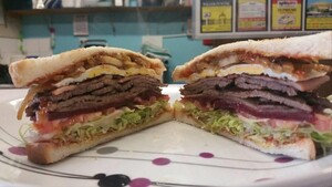 Harbour View Deli Pic 2 - Steak Sandwich with the lot