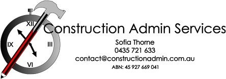 Construction Admin Services Pic 1 - Contact me today for a free consultation