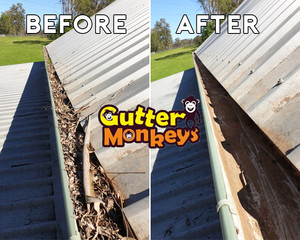 Gutter Monkeys Pic 5 - Before and After shots at a job in Oakville