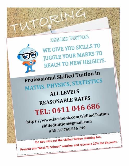 Skilled Tuition Pic 1 - Skilled Tuition Flyer