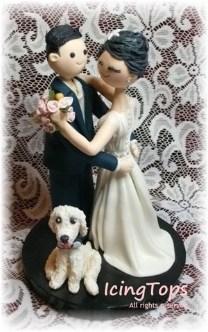 IcingTops Pic 4 - 3D Customised Bride Groom wedding topper