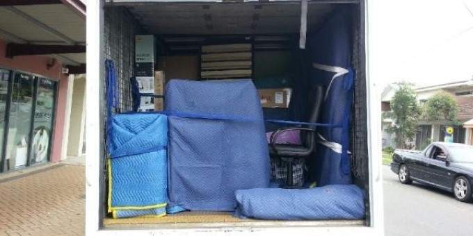 Hills District Removals Pic 1 - This is how we pack your stuff in the truck with blancket