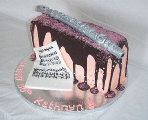 DelishDesigns Custom Designed Cakes Pic 3 - Flute Cake