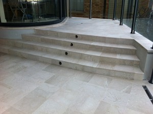 FRT Polishing Restorations Pic 5 - Marble Stairs Honed