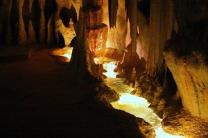 Glow Worm Caves Tamborine Mountain Pic 5 - Beautiful running stream through the caves