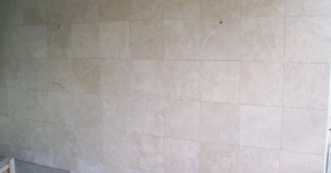 E.J Tiling Pic 3 - travertine walls