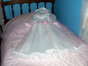 christening wear by cutiepye Pic 4 - tulle and satin christening dress by cutiepye