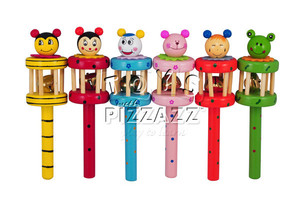 Toys with Pizzazz - Kids Educational Wooden Toys Pic 4 - Wooden Baby Bell Rattles for baby gifts