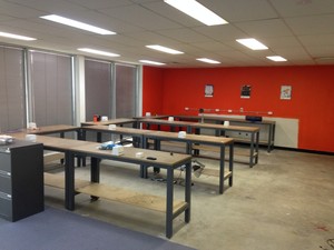 NSM Electrical Services Pic 3 - office fit out for computer service and repairs company with power and data installed