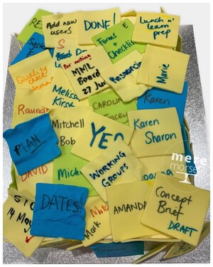 Mere Morsels Pic 2 - Mere Morsels Corporate PostIt Note Cake