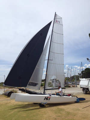 Next Gen Sailmakers Pic 2 - Our latest prototypes for the formula18 catamaran class