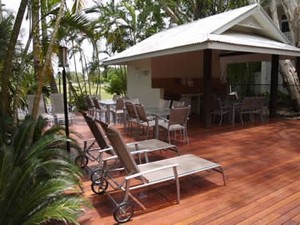 Port Douglas Retreat Pic 5 - BBQs under cover near the pool