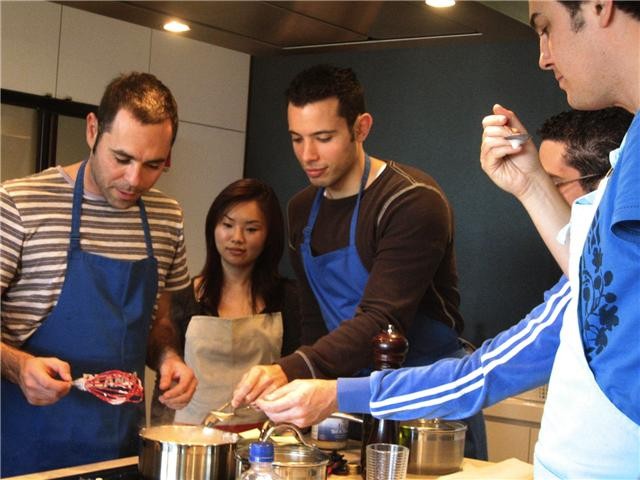 Healthy Soy Cooking Pic 1 - cooking with group