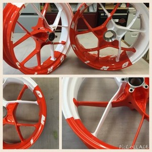 Collide A Scope Motorcycles Pic 5 - KTM WHEELS Resprayed