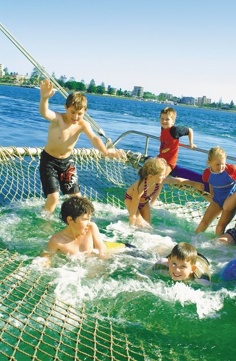 Port Venture Cruises Pic 1 - Summer fun in the boom net on the river