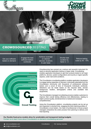 Crowdtesters Pty Ltd Pic 5 - Crowdtesters Crowdsourced Testing overview